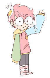 two-frame animation of my sona waving